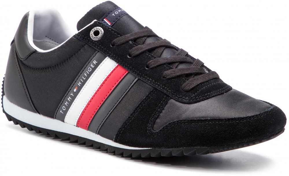 Sportcipő TOMMY HILFIGER - Essential Nylon Runner FM0FM02024 Black 990