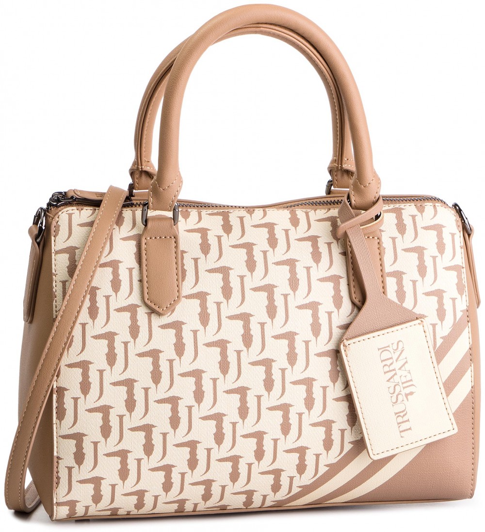 Táska TRUSSARDI JEANS - New Vaniglia Satchel Bag 75B00756 W619