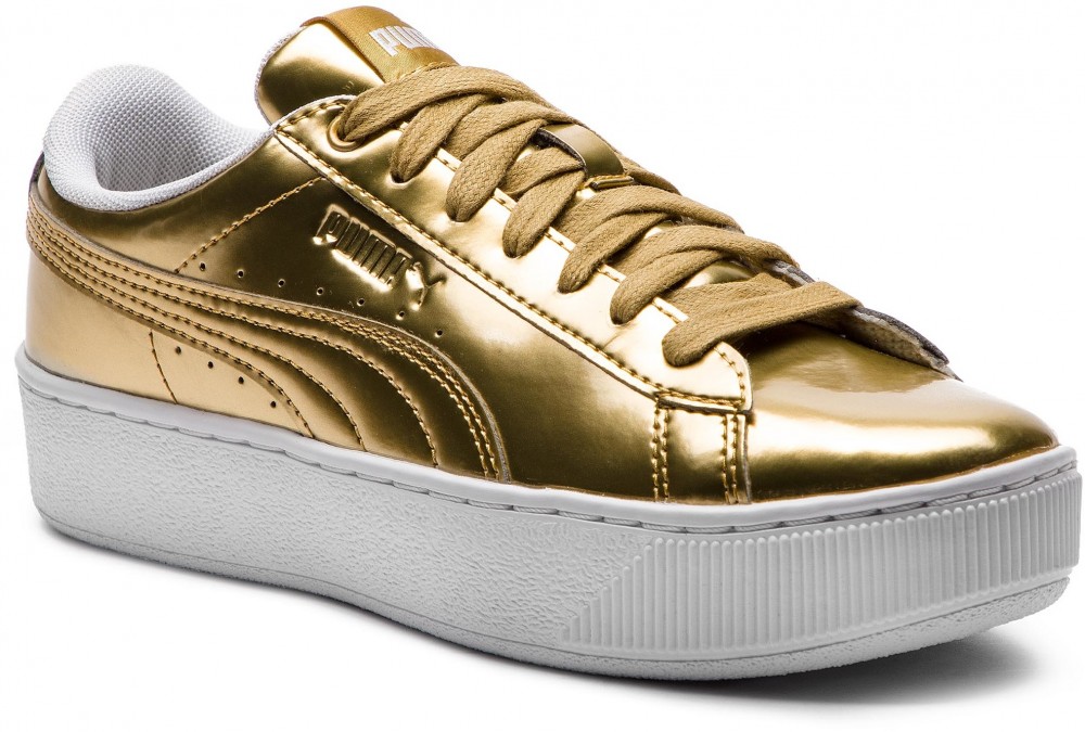 Sportcipő PUMA - Vikky Platform Lx 366932 02 Gold/Gold/White