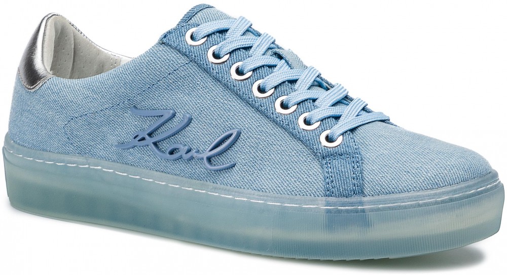 Sportcipő KARL LAGERFELD - KL61011 Light Blue Denim