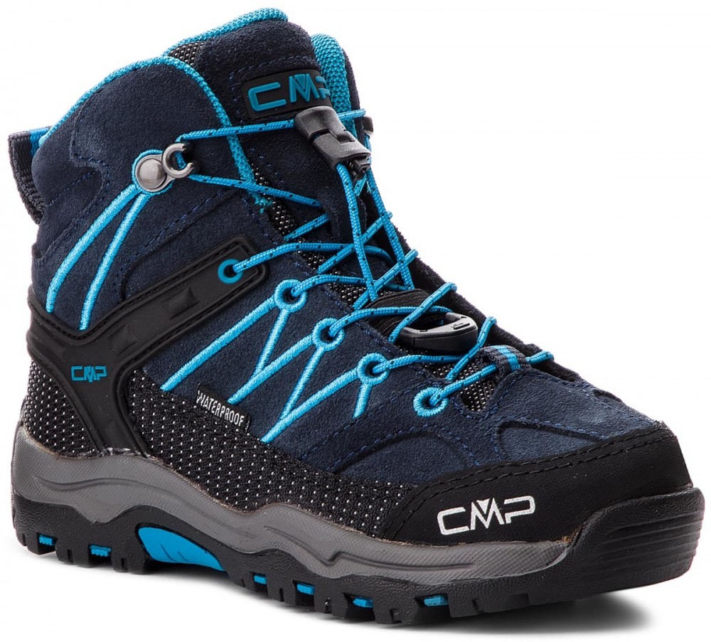 Bakancs CMP - Kids Rigel Mid Trekking Shoes Wp 3Q12944 Asphalt/Cyano 92BH