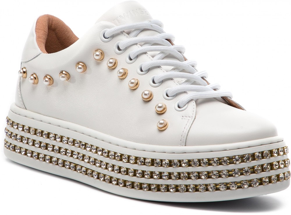 Sportcipő TWINSET - Sneaker 191TCP166 Bianco Ottico 00001