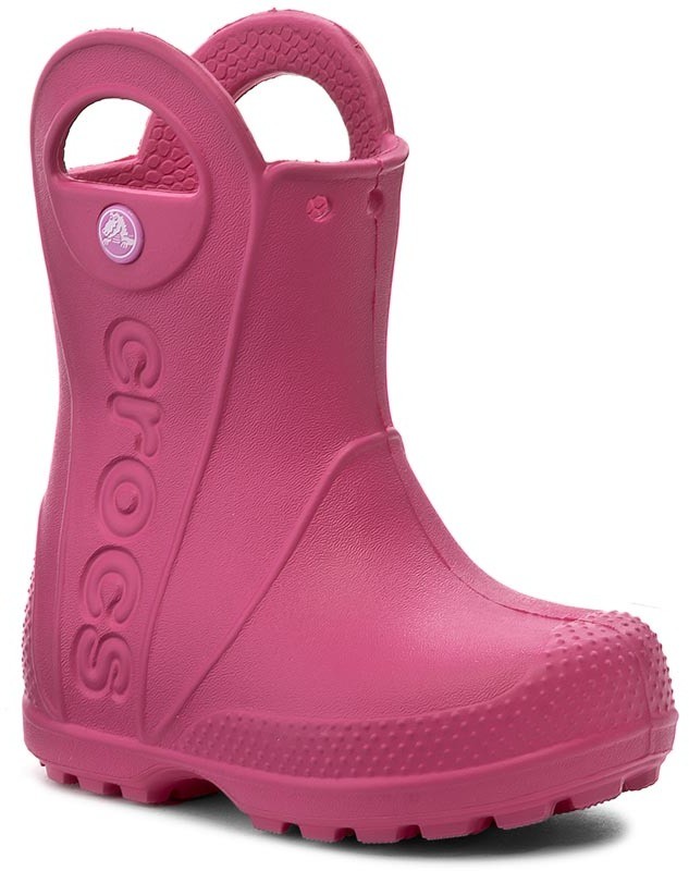 Gumicsizmák CROCS - Handle It Rain Boot Kids 12803 Candy Pink