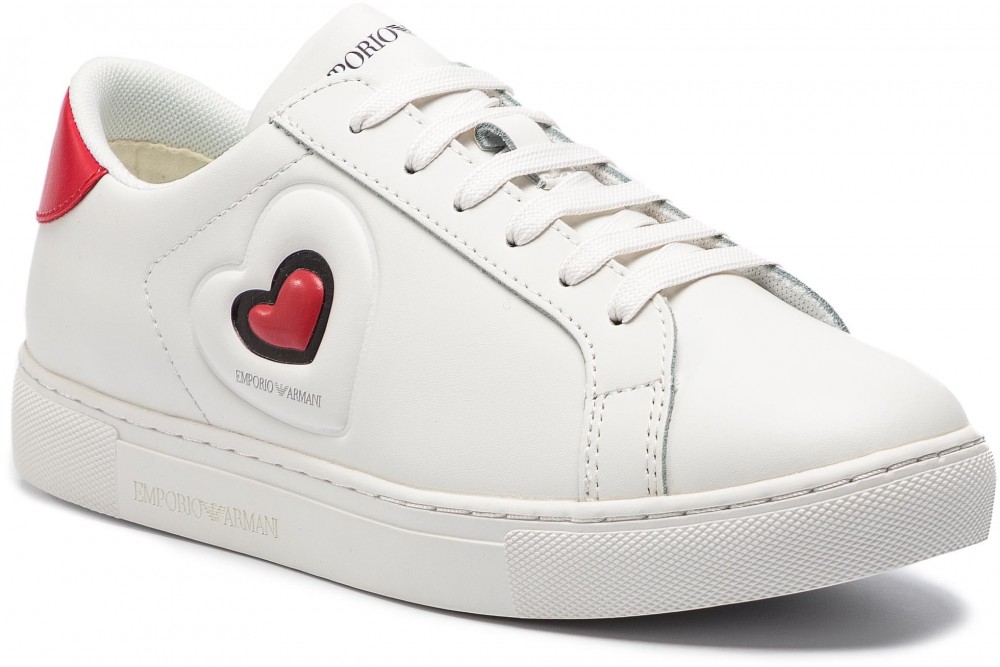 Sportcipő EMPORIO ARMANI - X3X042 XL858 A041 White/Red