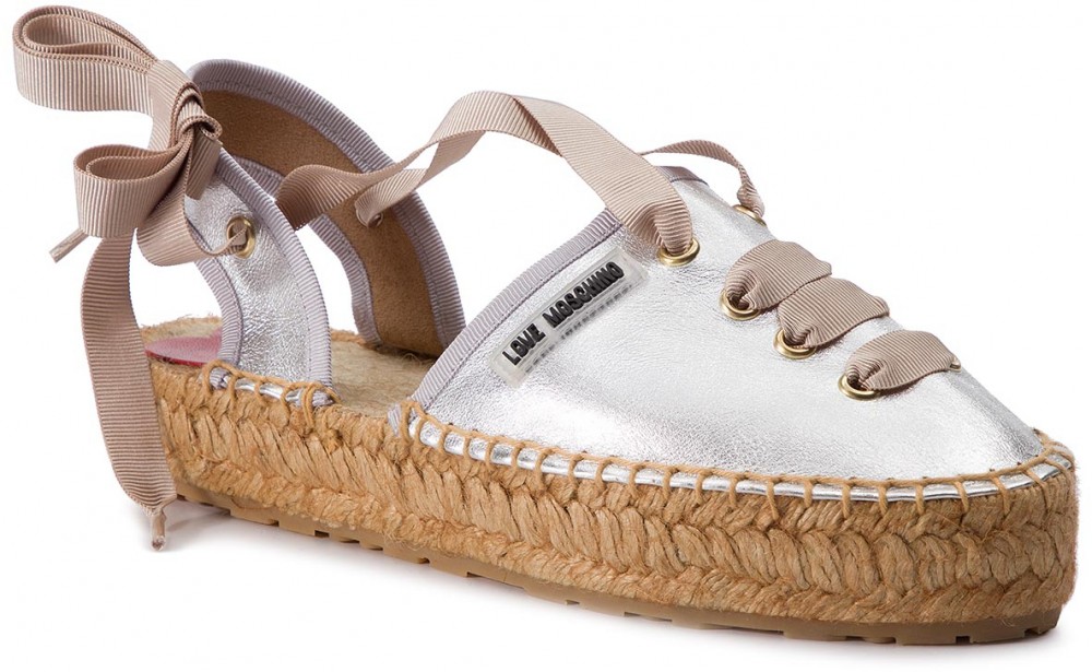 Espadrilles LOVE MOSCHINO - JA10213G07JC0902 Argento