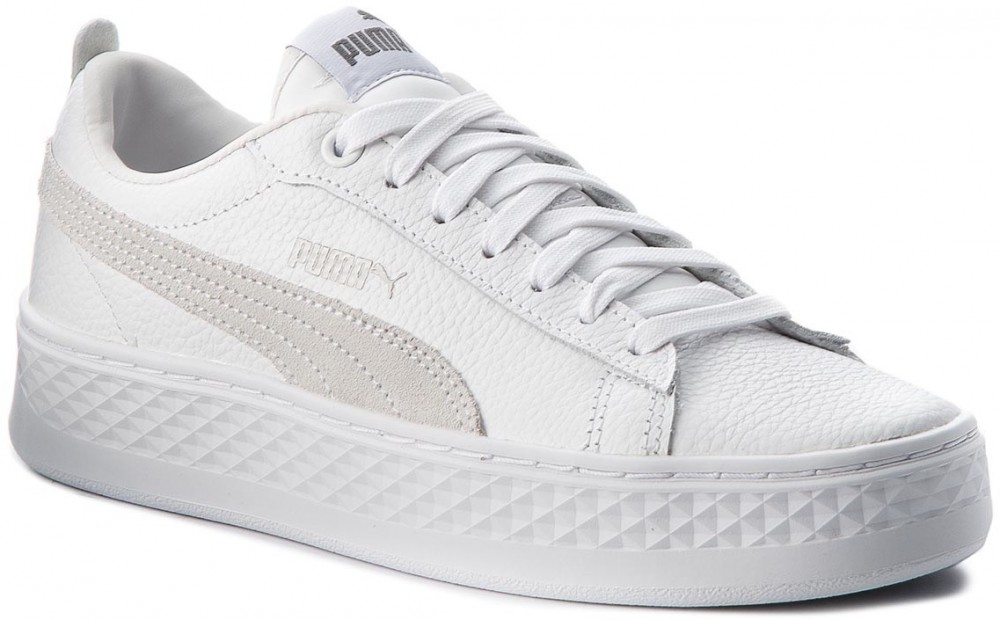 Sportcipő PUMA - Smash Platform L 366487 06 Puma White/Puma White/White