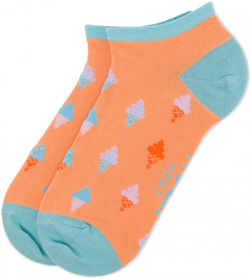 Rövid női zoknik FREAK FEET - SLOD-PIK Narancssárga Színes