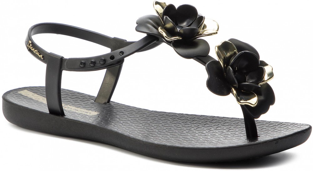 Szandál IPANEMA - Floral Sandal Fem 82662 Black/Gold 20903