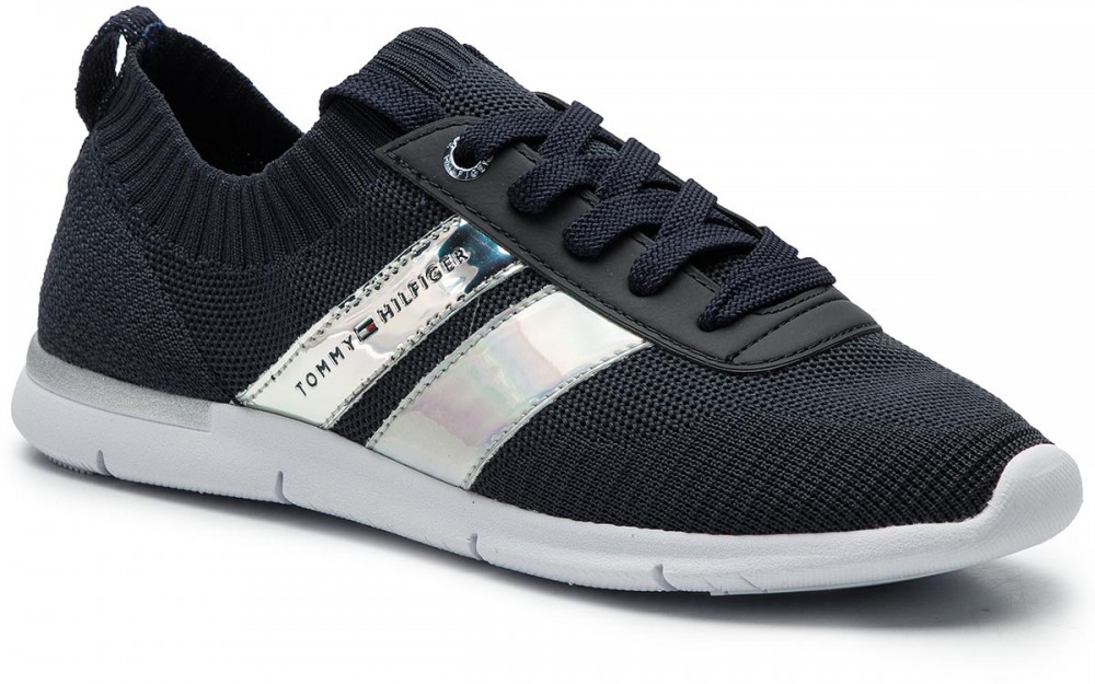 Sportcipő TOMMY HILFIGER - Corporate Detail Light Sneaker FW0FW04129 Midnight 403