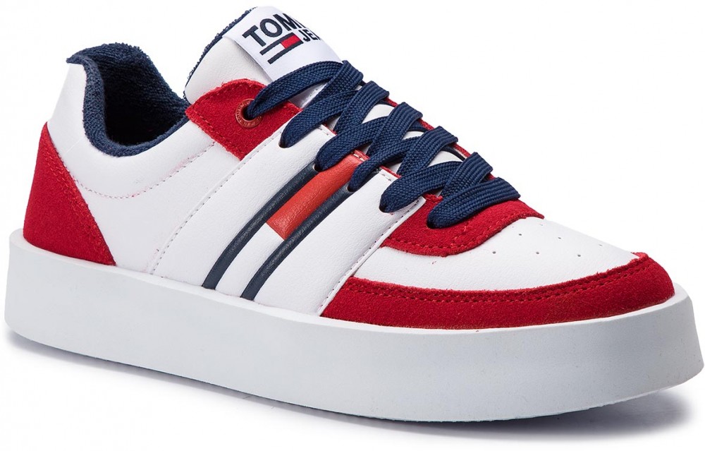 Sportcipő TOMMY JEANS - Light Sneaker EN0EN00395 Scarlet Sage 651