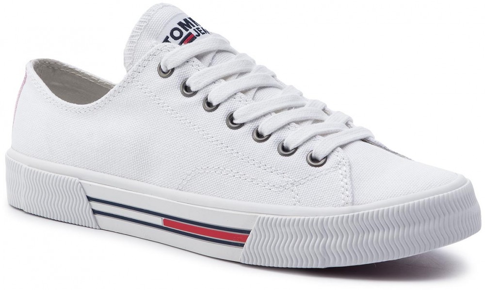 Teniszcipő TOMMY JEANS - Classic Tommy Jeans Sneaker EN0EN00590 White 100