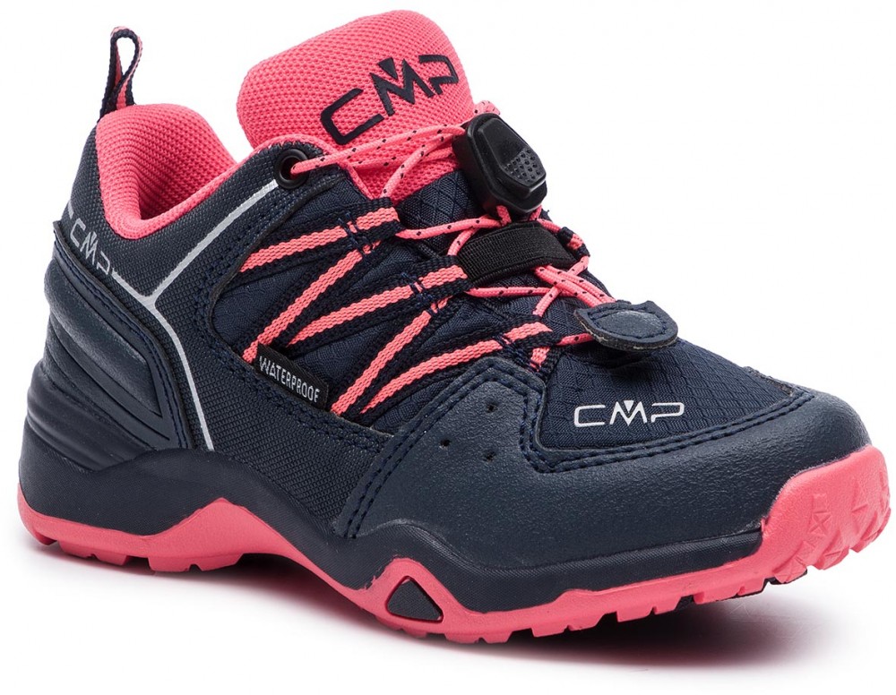 Bakancs CMP - Kids Sirius Low Shoes Wp 3Q47364K Antracite/Red Fluo 95BD
