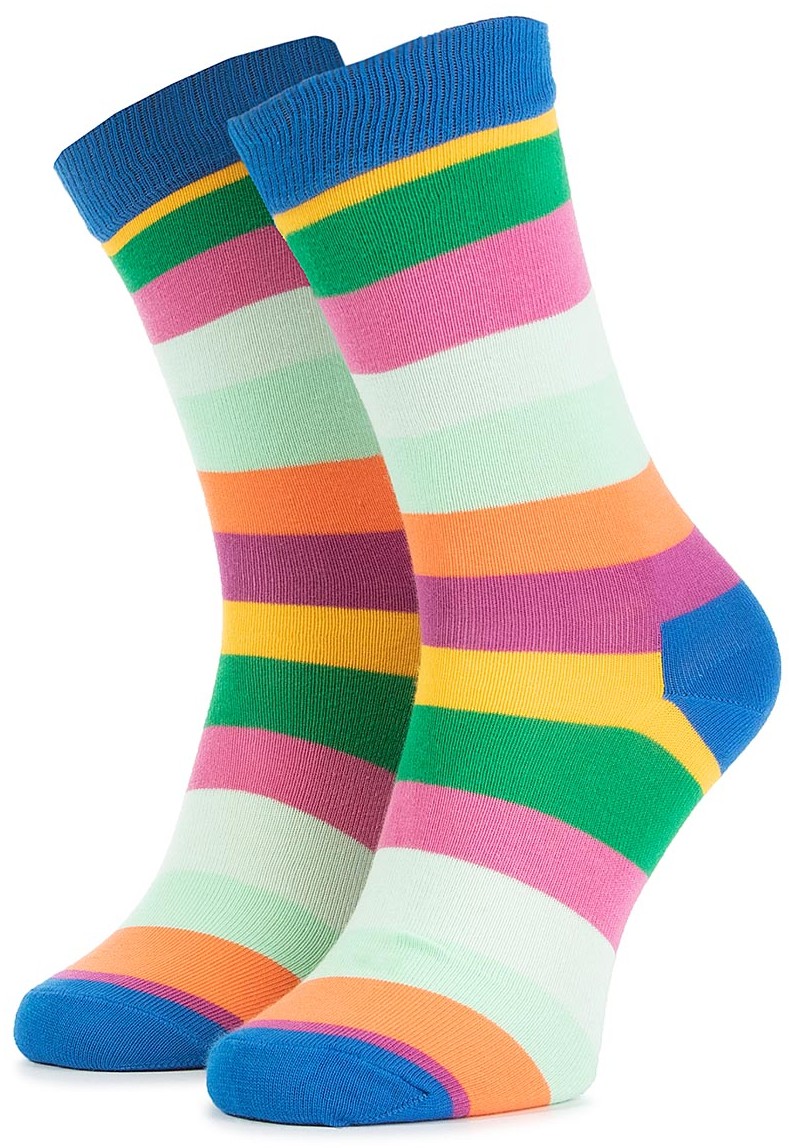 Hosszú női zokni HAPPY SOCKS - STR01-6450 Színes