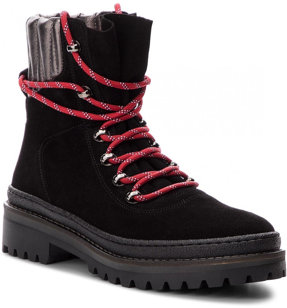 Bakancs TOMMY HILFIGER - Modern Hiking Boot S FW0FW03048 Black 990