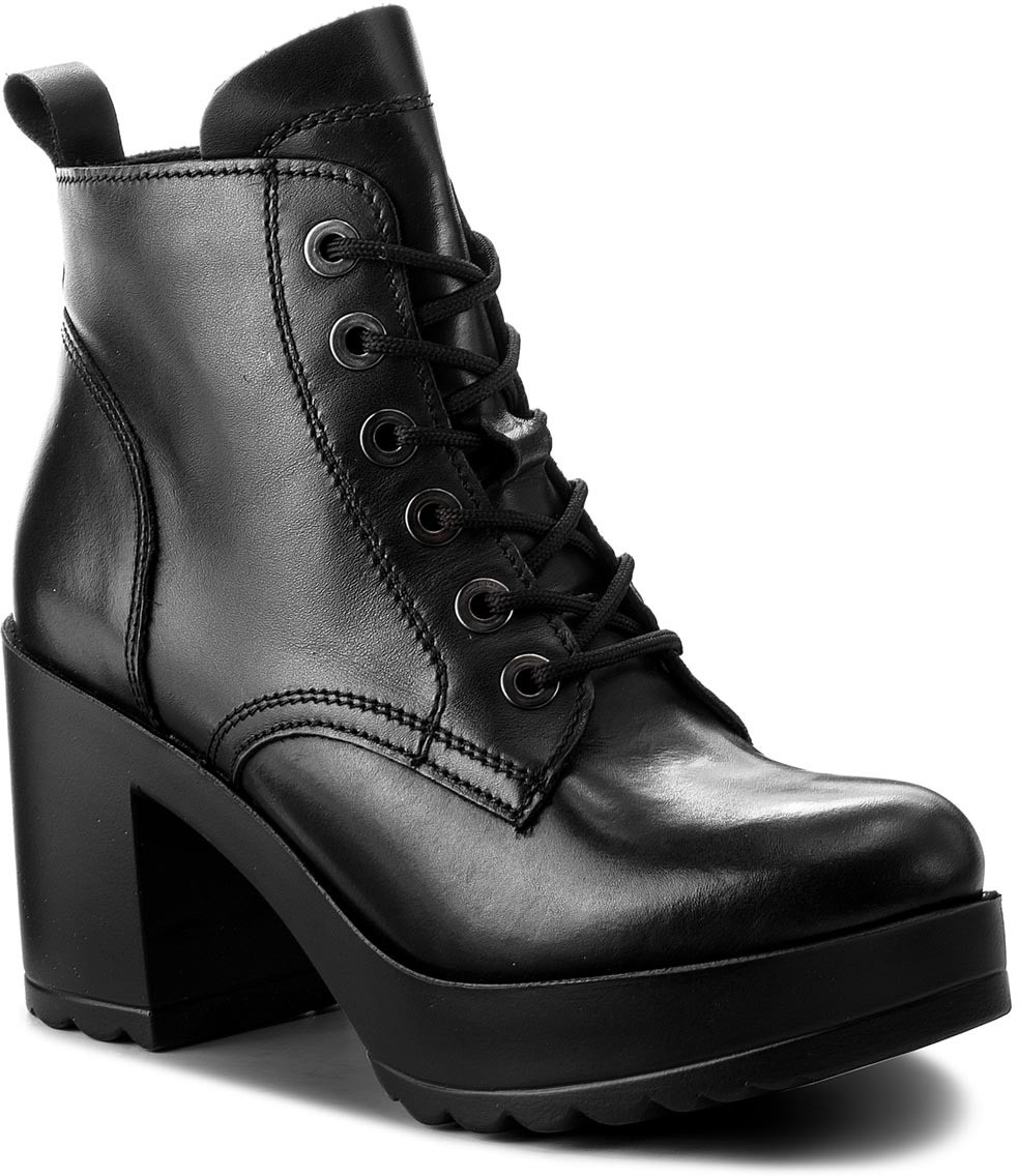 Magasított cipő TAMARIS - 1-25238-21 Black 001