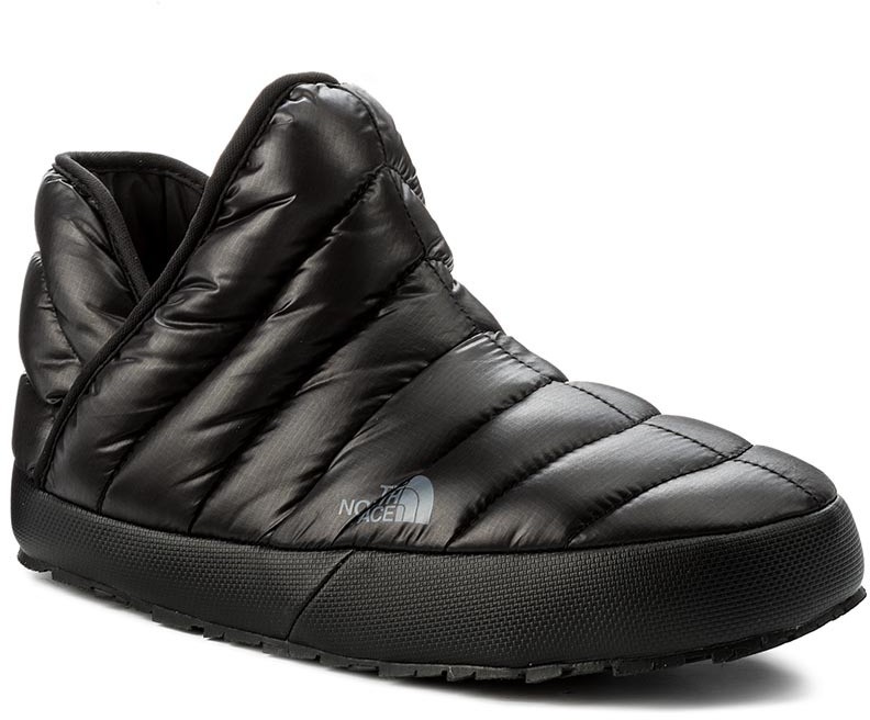 Zártpapucs THE NORTH FACE - Thermoball Traction Bootie T93MKHYXA Shiny Tnf Black/Dark Shadow Grey