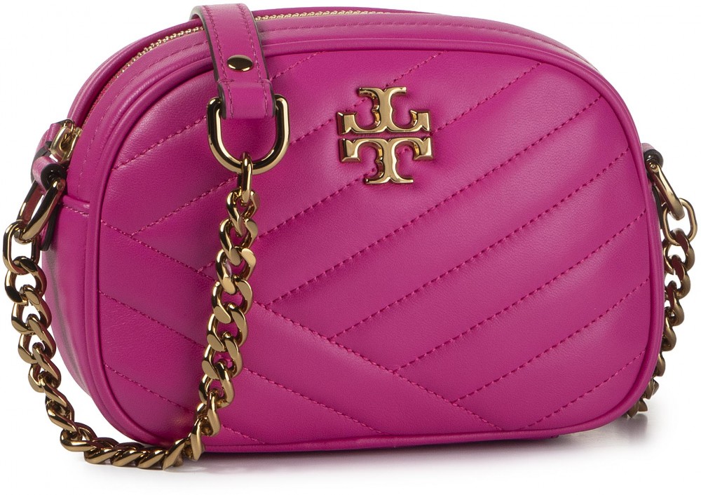 Táska TORY BURCH - Kira Chevron Small Camera Bag 60227 Crazy Pink 678