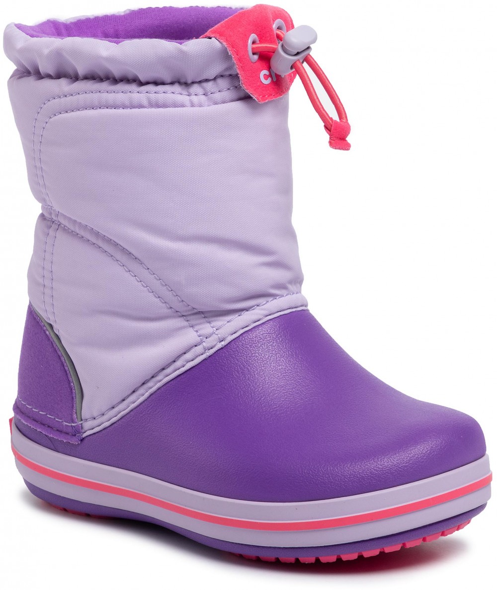 Hótaposó CROCS - Crocband Lodgepoint Boot K 203509 Lavender/Neon Purple