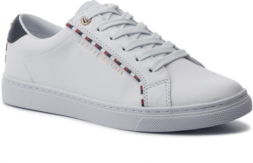 Sportcipő TOMMY HILFIGER - Corporate Detail Sneaker FW0FW04149 White 100