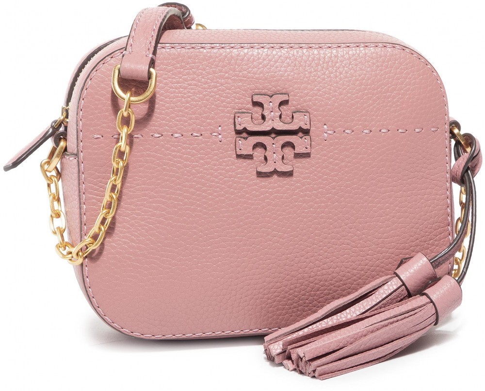 Táska TORY BURCH - Mcgraw Camera 50584 Pink Magnolia