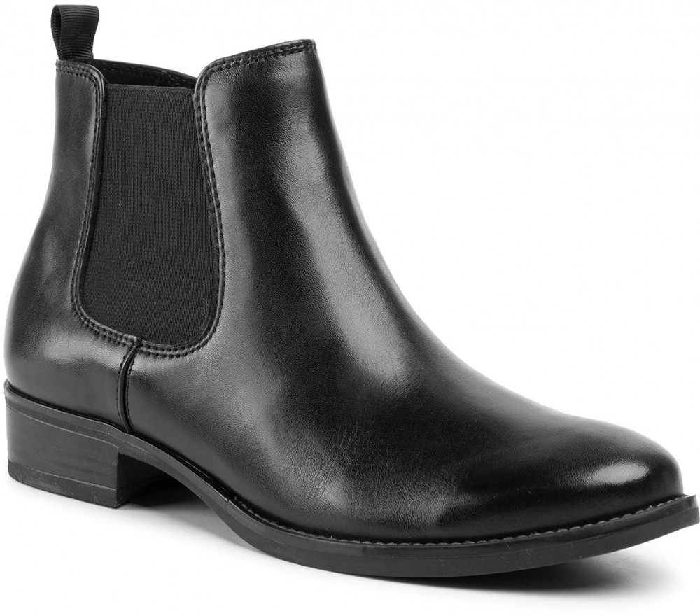 Magasított cipő CAPRICE - 9-25366-23 Black Nappa 022