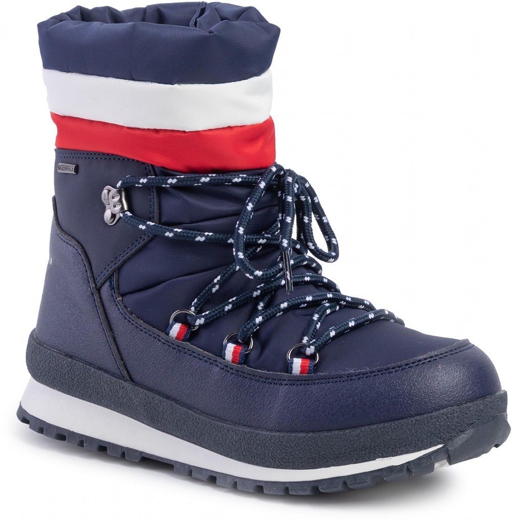 Hótaposó TOMMY HILFIGER - Technical Bootie T1B6-30536-0328 D Blue/Red/White Y019