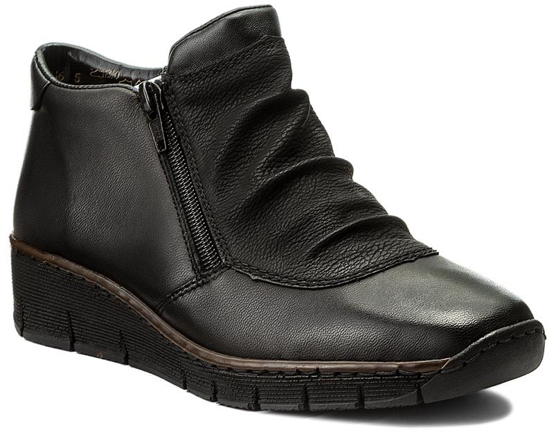 Magasított cipő RIEKER - 53742-00 Black 1