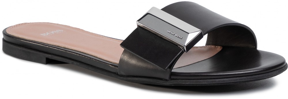 Papucs BOSS - Nathalie Slide 50429780 10220482 01 Black 001