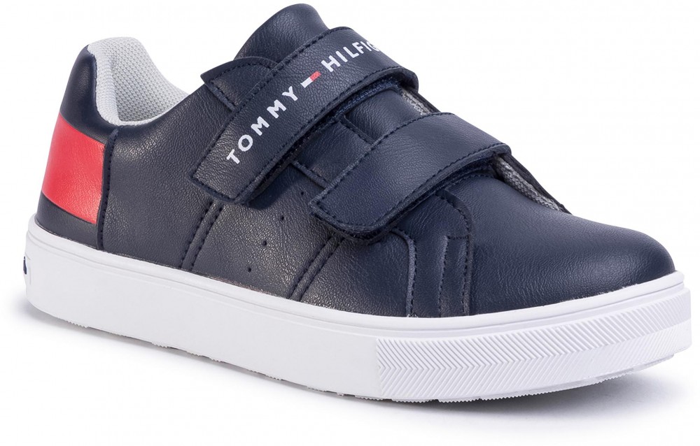 Sportcipő TOMMY HILFIGER - Low Cut Velcro Sneaker T3B4-30719-019 S Blue/White//Red Y004
