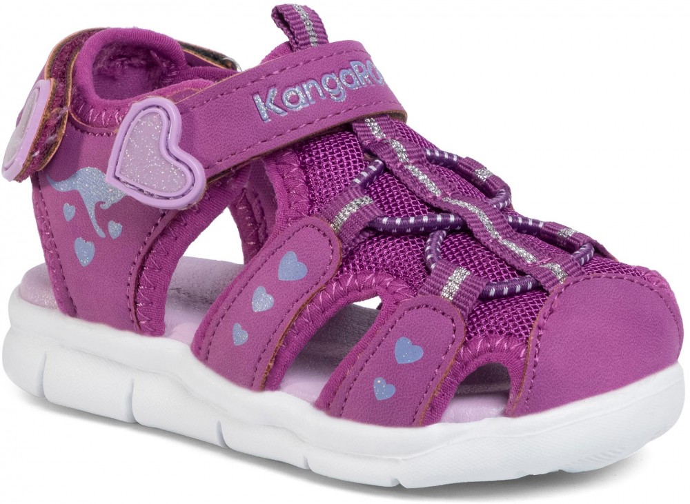 Szandál KANGAROOS - K-Mini 02035 000 6189 Fuchsia/Lavender Glitter