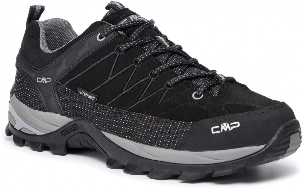 Bakancs CMP - Rigel Low Trekking Shoes Wp 3Q13247 Nero/Grey 73UC