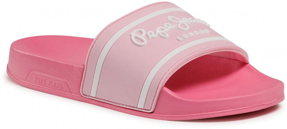 Papucs PEPE JEANS - Slider Logo Girls PGS70043 Factory Pink 327