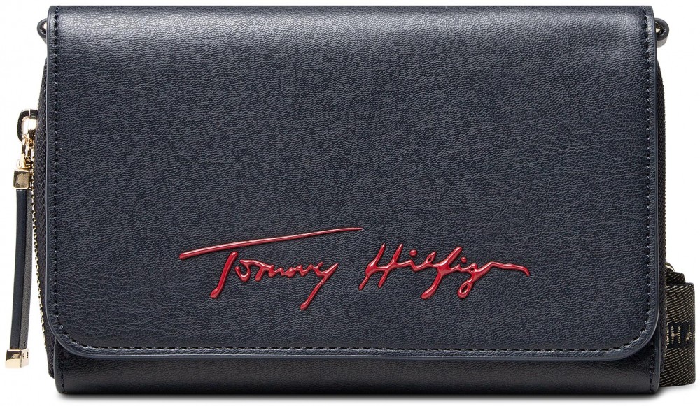 Retikül TOMMY HILFIGER - Iconic Tommy Crossover Sign AW0AW10461 BLU