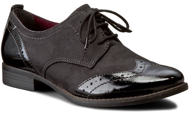 Oxford cipők TAMARIS - 1-23202-27 Black 001