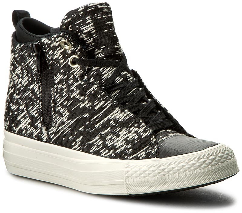 Tornacipő CONVERSE - Ctas Selene Winter Knit Mid 553355C Black/Light Gold/Gret