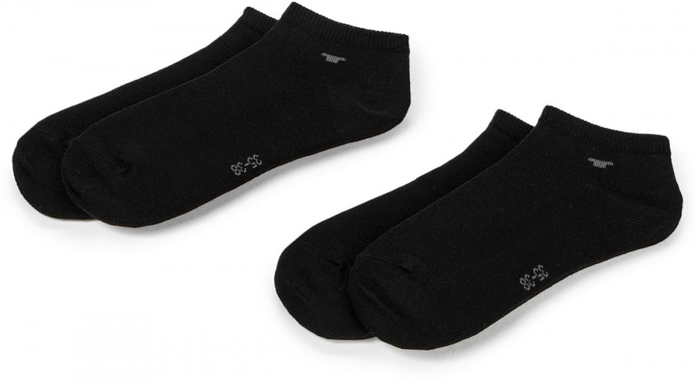 Két pár rövid unisex zokni TOM TAILOR - 9411N Black 610