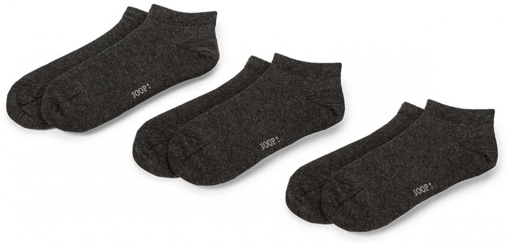 Három pár rövid férfi zokni JOOP! - Soft Cotton Sneaker 900.002 Anthra Mel. 2100M