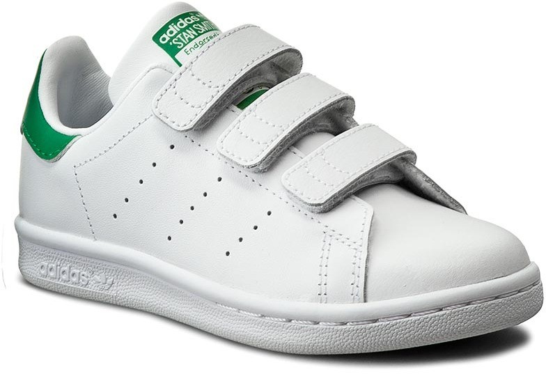 Cipők adidas - Stan Smith Cf C M20607 Ftwwht/Ftwwht/Green