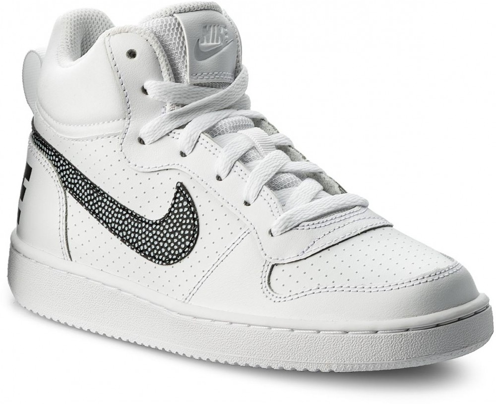Cipő NIKE - Nike Court Borough Mid (GS) 839977 105 White/Black