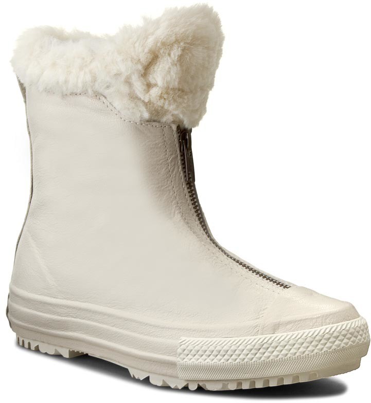 Magasított cipő CONVERSE - Ctas Boot Shroud Leather+Fur X 553351C Parchment/Egret/Egret