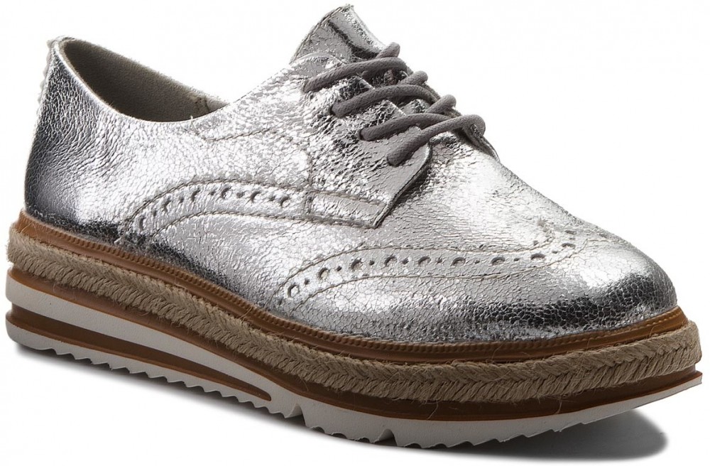 Oxford cipők TAMARIS - 1-23709-20 Silver Crack 944