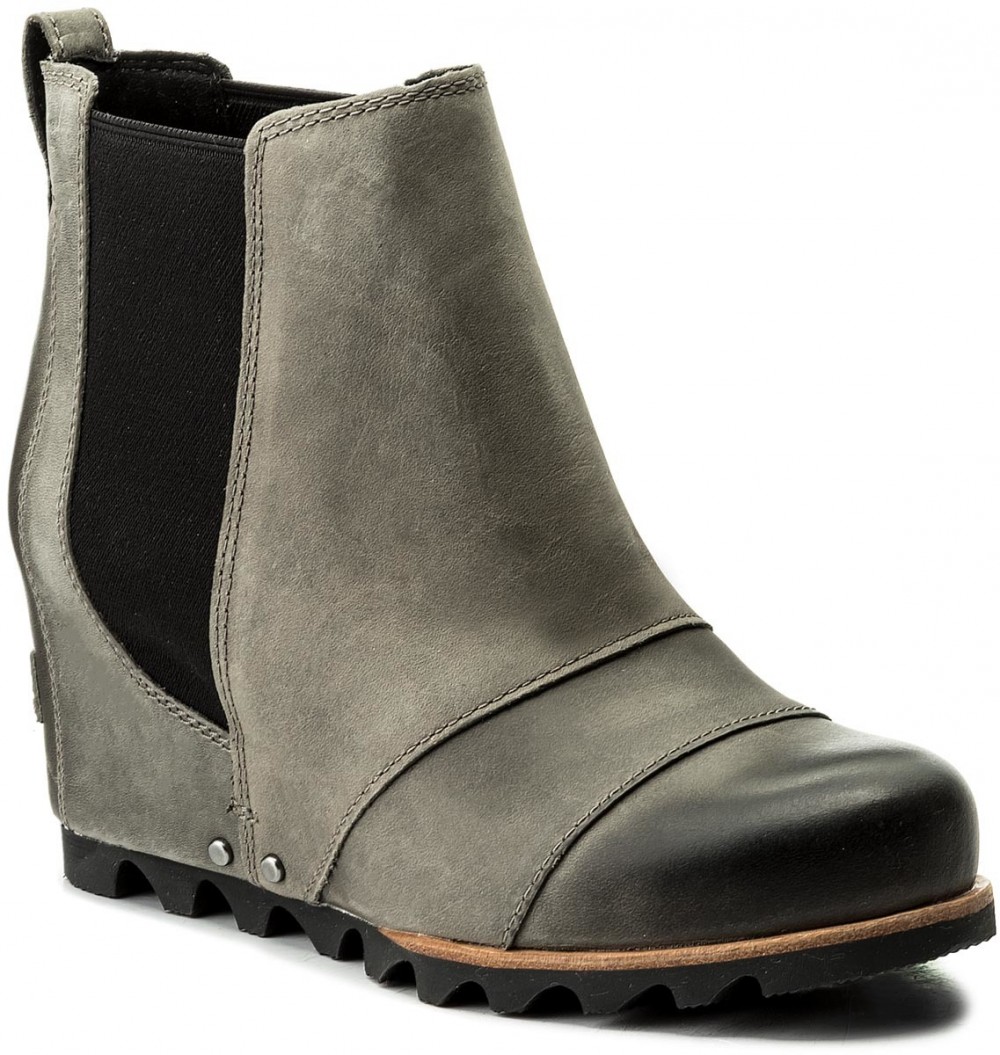 Magasított cipő SOREL - Lea Wedge NL 2704 Dark/Grey/Black 089