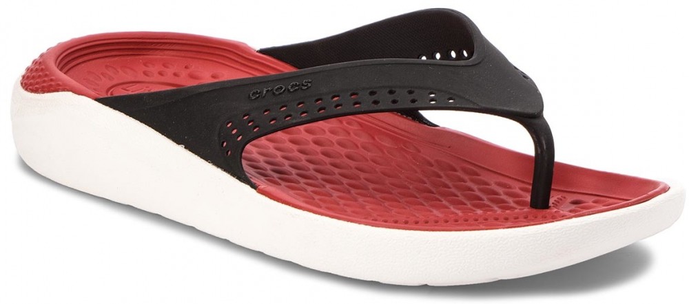 Vietnámi papucsok CROCS - Literide Flip 205182 Black/White