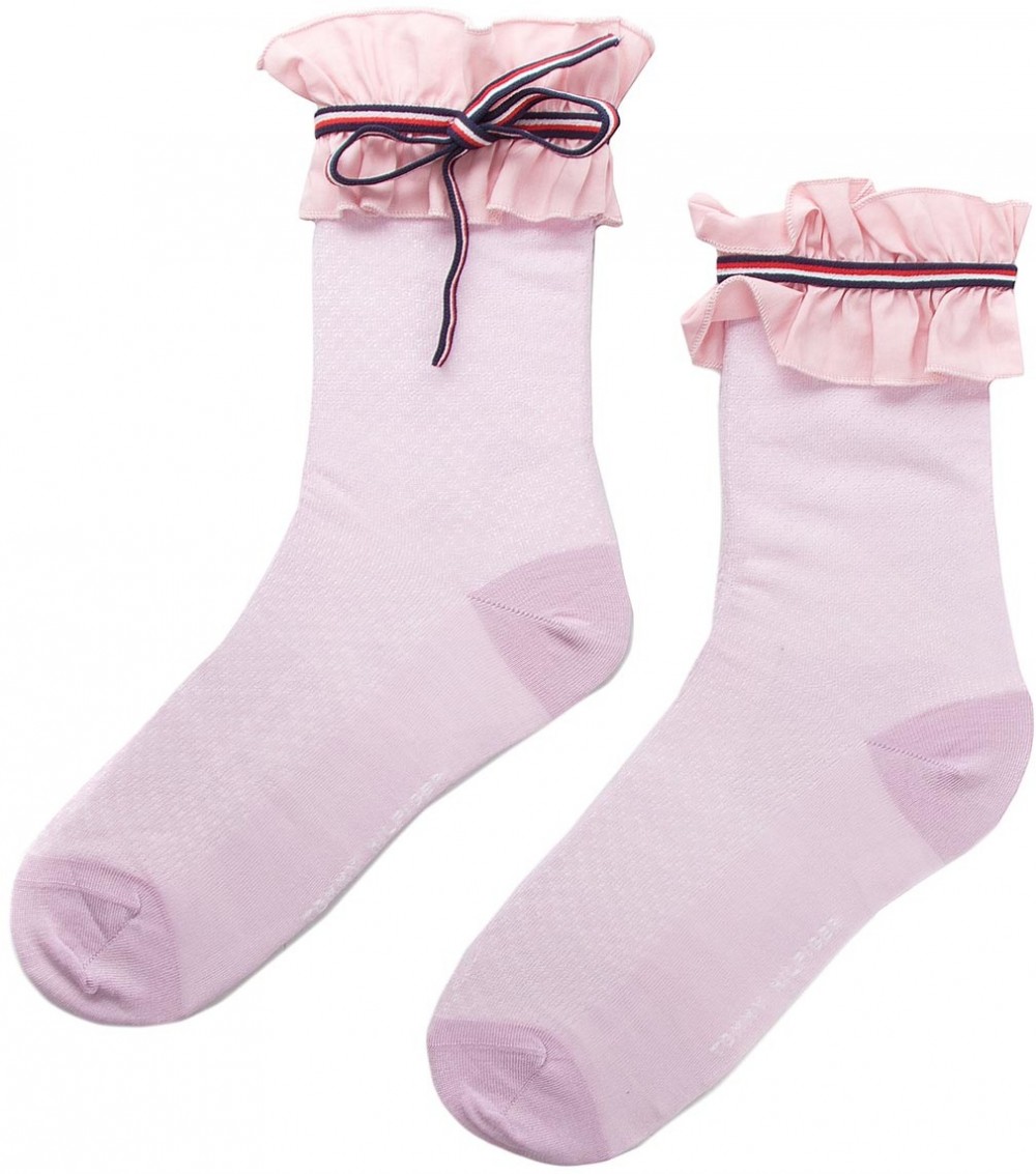 Hosszú női zokni TOMMY HILFIGER - 383008001 Lilac Hint 027