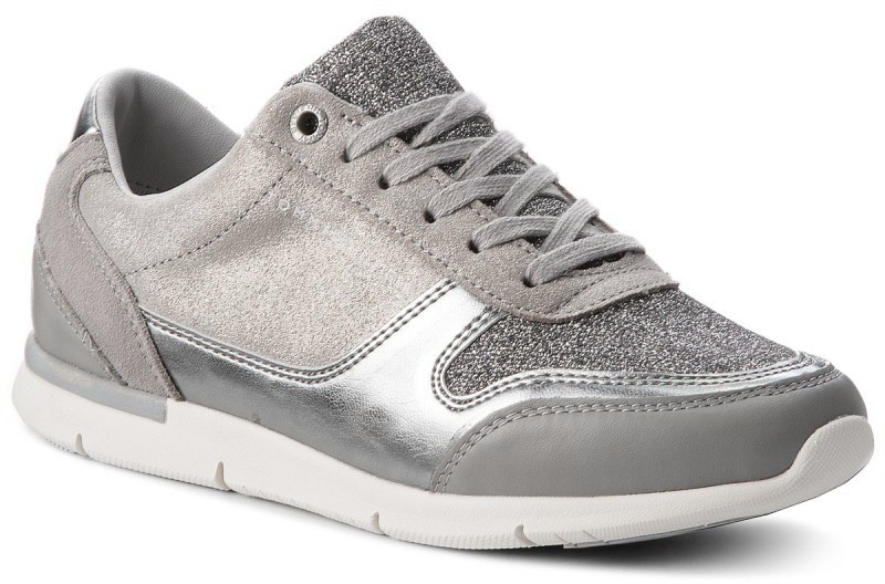 Sportcipő TOMMY HILFIGER - Sparkle Light Sneaker FW0FW03276 Diamond Grey 001