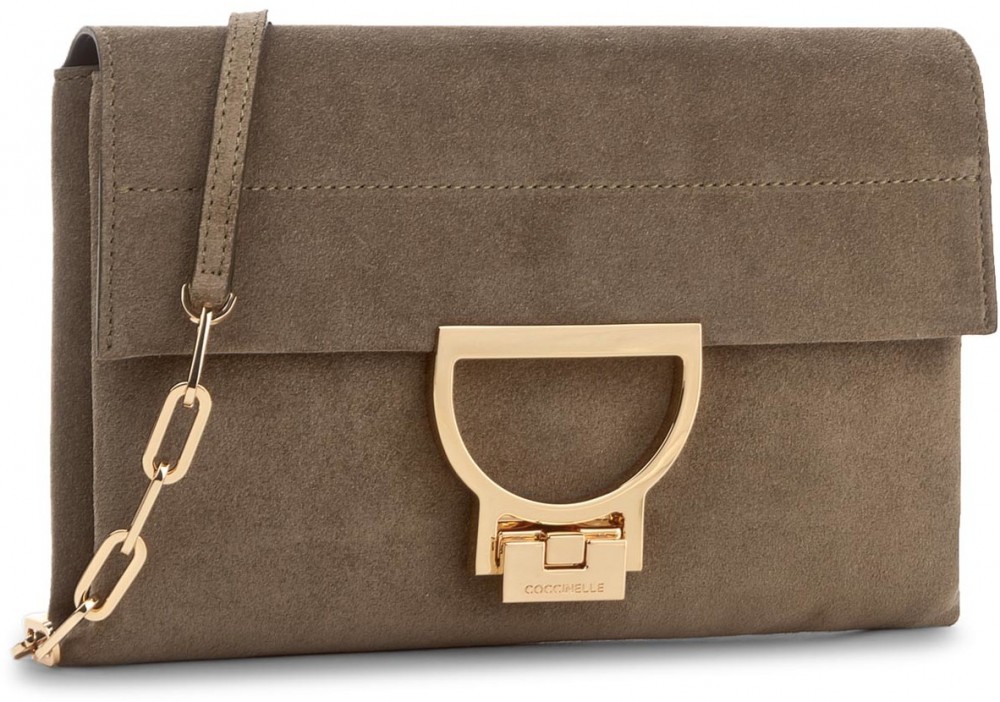Táska COCCINELLE - BD6 Arlettis Suede E1 BD6 19 01 01 Militaire 081