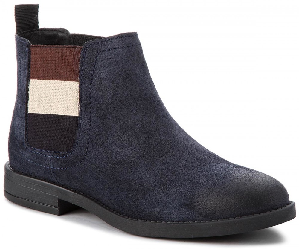 Bokacsizma TOMMY JEANS - Essential Chelsea Bo EN0EN00305 Midnight 403