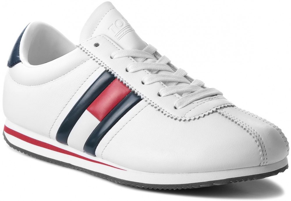 Sportcipő TOMMY JEANS - Retro Flag Sneaker EM0EM00182 White 100