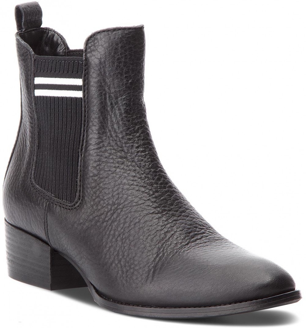 Bokacsizma TOMMY JEANS - Sock Chelsea Boot EN0EN00328 Black 990