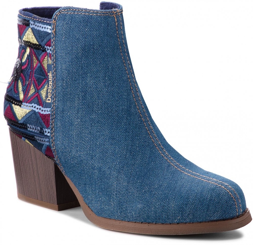 Magasított cipő DESIGUAL - Shoes Country Exotic Denim 18WSAD01 5053